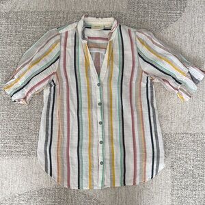 Maeve by Anthropologie Multicolor Striped Top